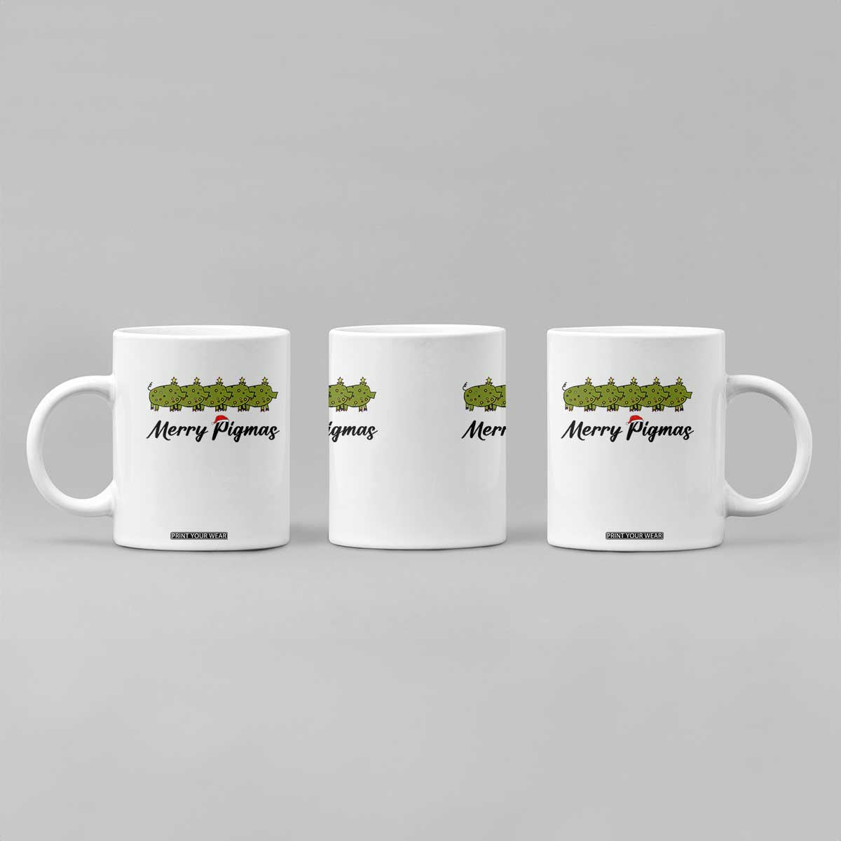 Merry Pigmas Coffee Mug Holiday Gift For Pig Lovers TS12 Print Your Wear