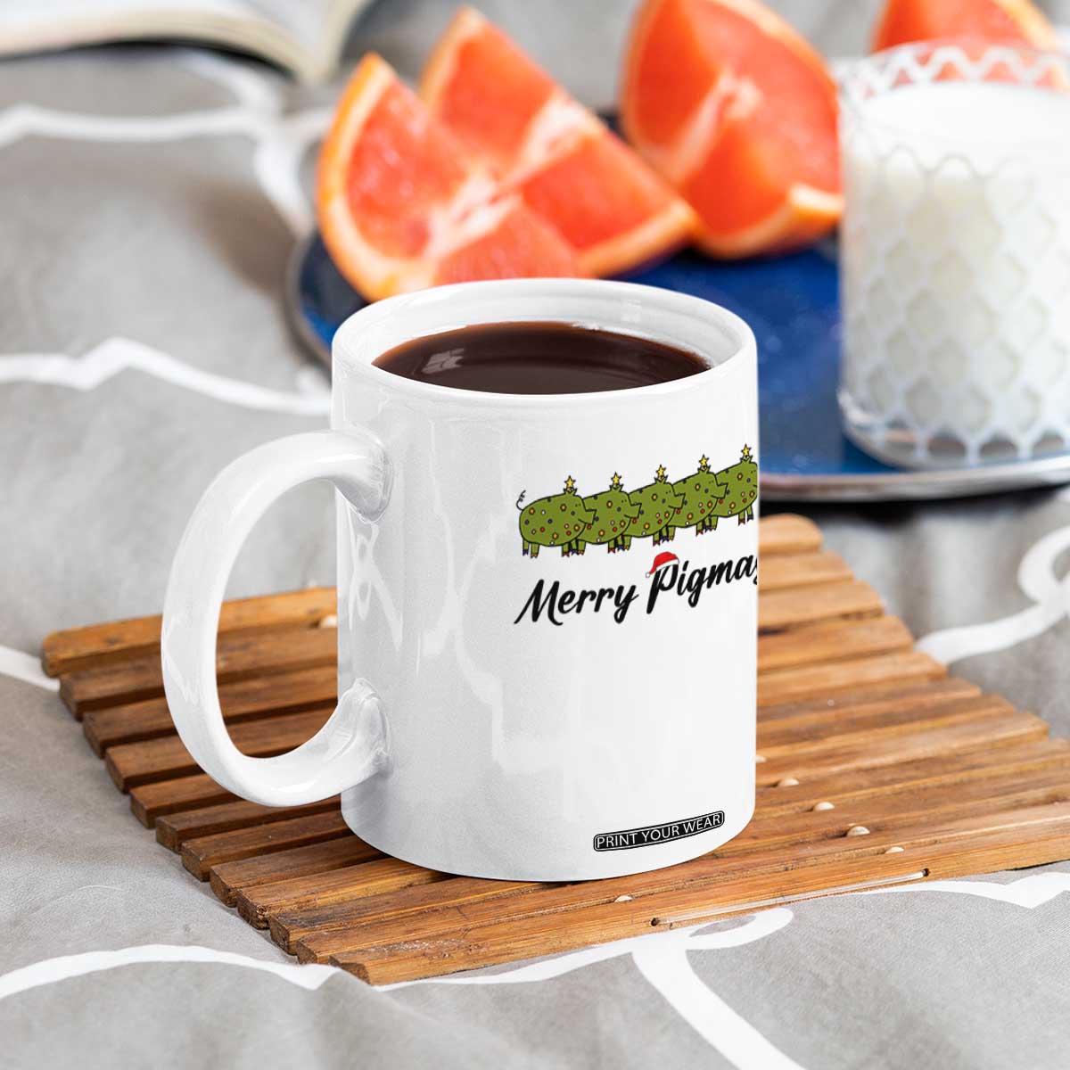 Merry Pigmas Coffee Mug Holiday Gift For Pig Lovers TS12 Print Your Wear