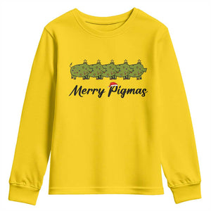Merry Pigmas Youth Sweatshirt Holiday Gift For Pig Lovers TS12 Daisy Print Your Wear