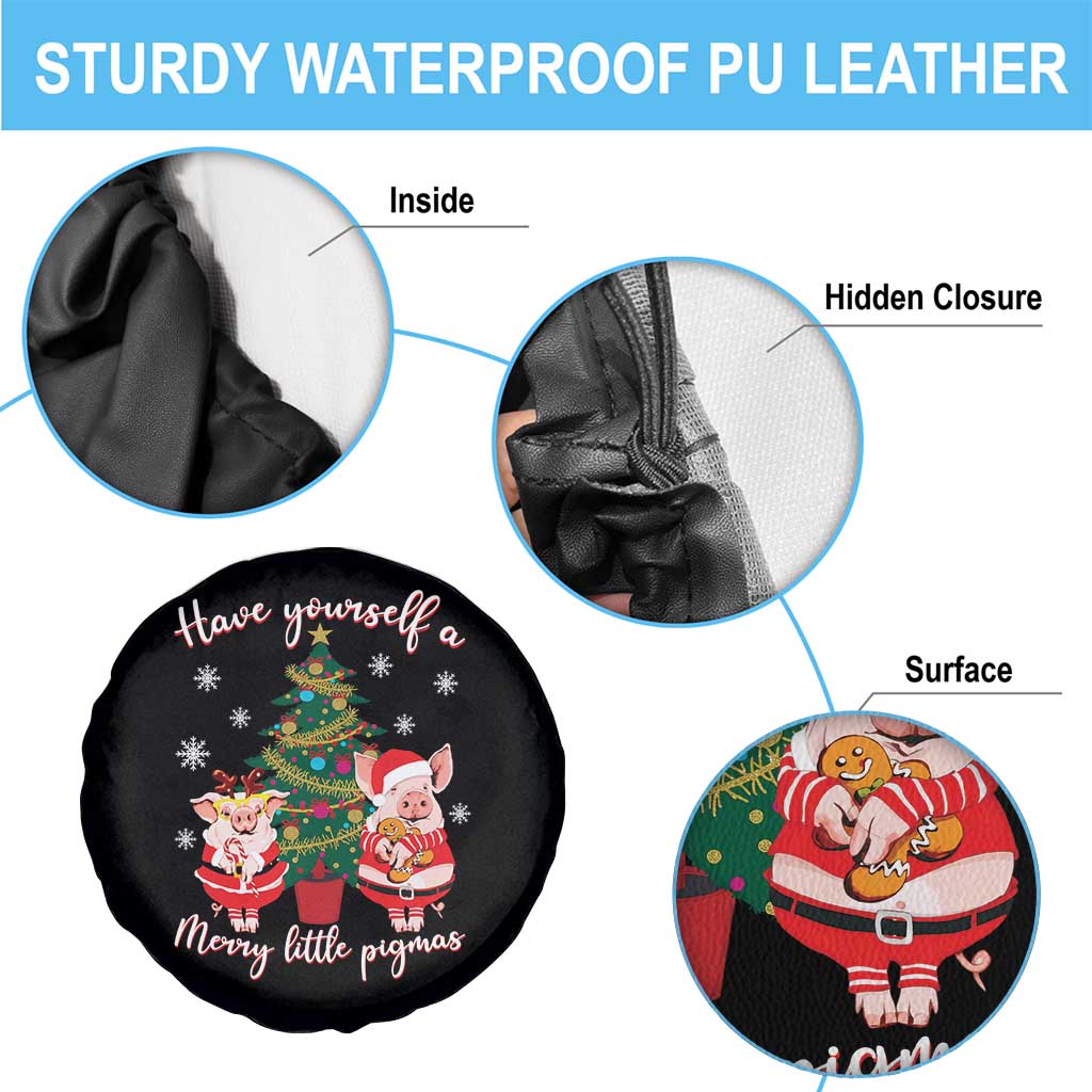 Have Yourself A Merry Little Pigmas Spare Tire Cover Christmas Pig Lover Farm Life TS12 Print Your Wear