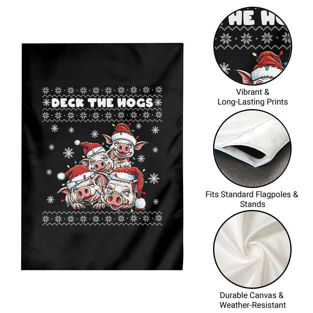 Deck The Hogs Ugly Christmas Sweater Garden Flag Pig Lover Gift TS12 Print Your Wear