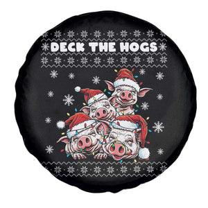 Deck The Hogs Ugly Christmas Sweater Spare Tire Cover Pig Lover Gift TS12 Print Your Wear