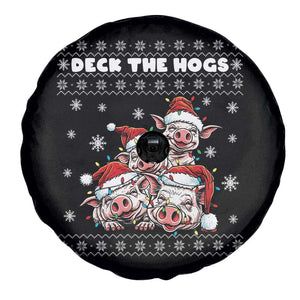 Deck The Hogs Ugly Christmas Sweater Spare Tire Cover Pig Lover Gift TS12 Print Your Wear