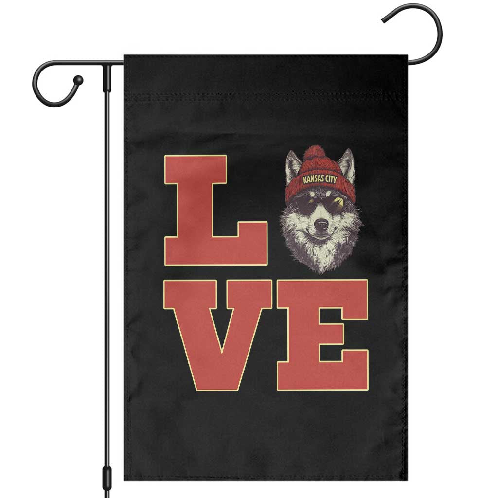 Midwest Wolf Football Pride Garden Flag Game Day Gift TS12 Black Print Your Wear