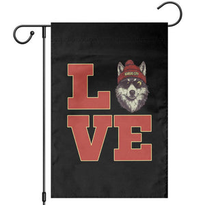 Midwest Wolf Football Pride Garden Flag Game Day Gift TS12 Black Print Your Wear
