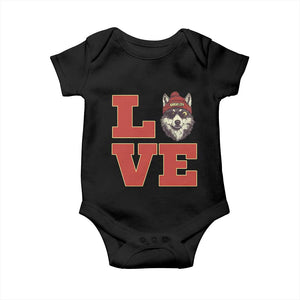 Midwest Wolf Football Pride Baby Onesie Game Day Gift TS12 Black Print Your Wear