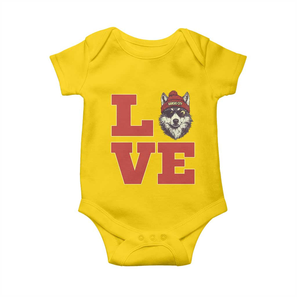 Midwest Wolf Football Pride Baby Onesie Game Day Gift TS12 Daisy Print Your Wear