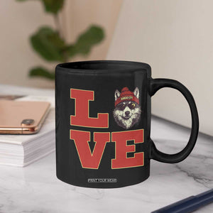 Midwest Wolf Football Pride Coffee Mug Game Day Gift TS12 Print Your Wear