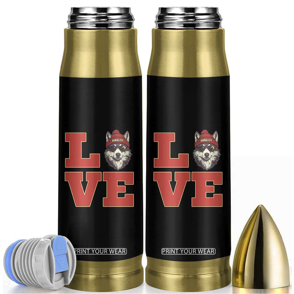 Midwest Wolf Football Pride Bullet Tumbler Game Day Gift TS12 Black Print Your Wear