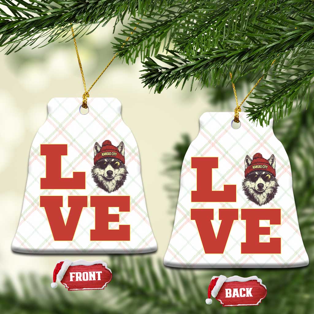 Midwest Wolf Football Pride Ceramic Ornament Game Day Gift TS12 Print Your Wear