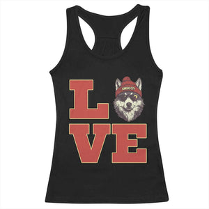 Midwest Wolf Football Pride Racerback Tank Top Game Day Gift TS12 Black Print Your Wear