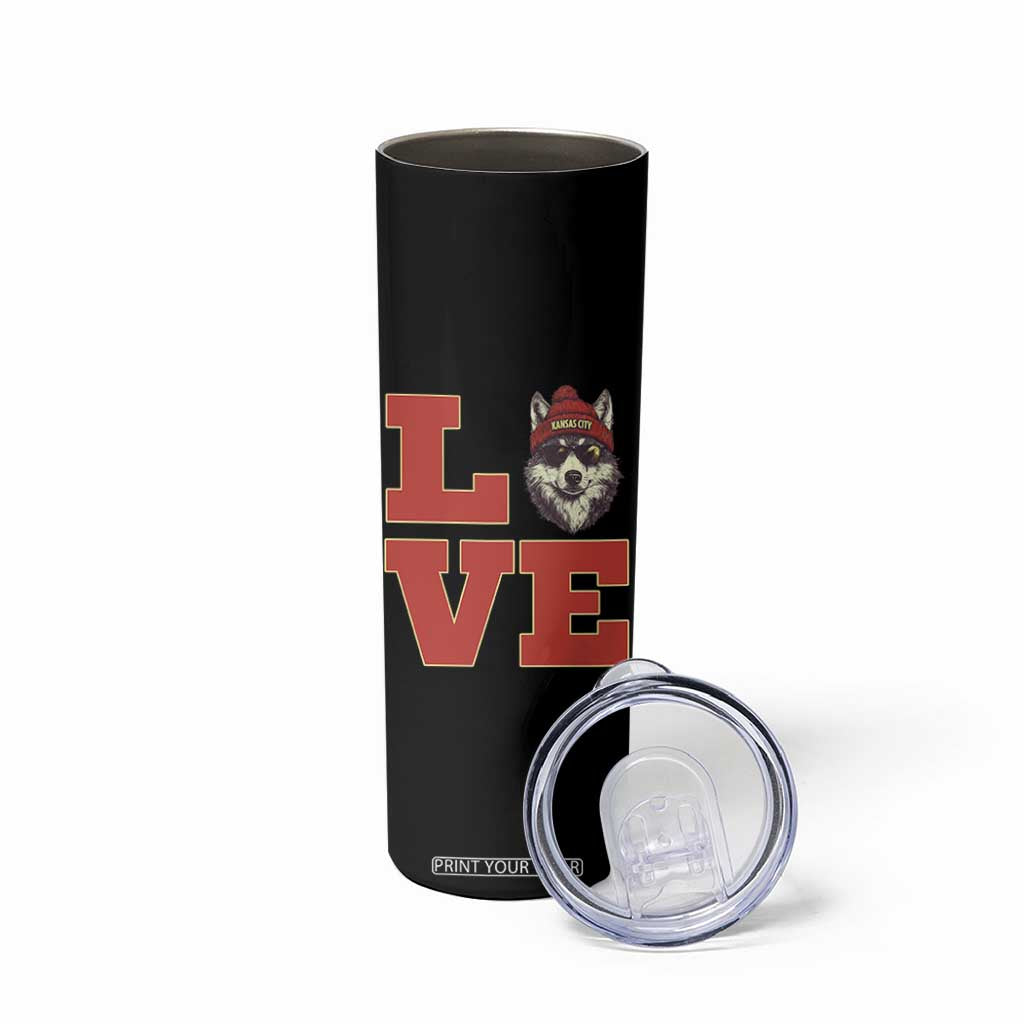 Midwest Wolf Football Pride Skinny Tumbler Game Day Gift TS12 Print Your Wear