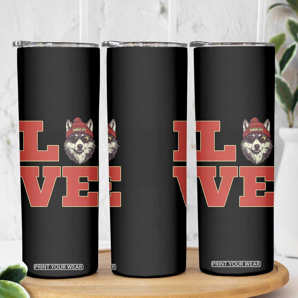 Midwest Wolf Football Pride Skinny Tumbler Game Day Gift TS12 Print Your Wear