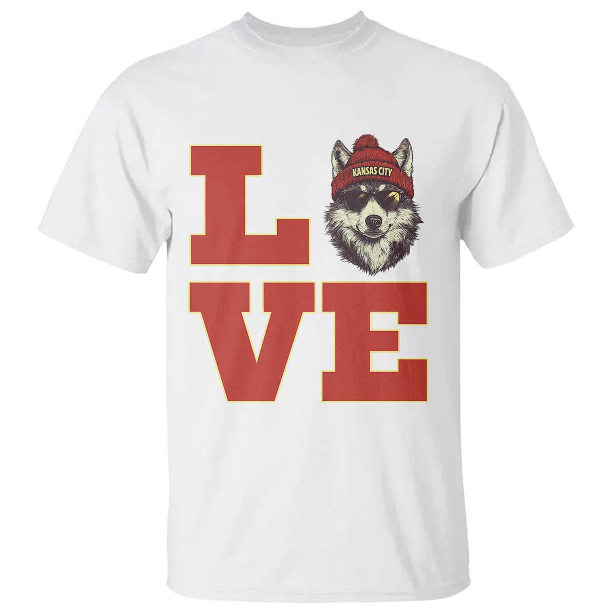 Midwest Wolf Football Pride T Shirt Game Day Gift TS12 White Print Your Wear