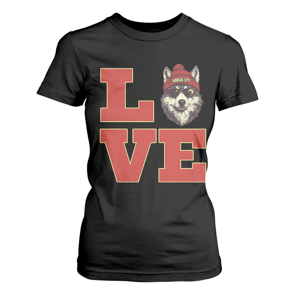 Midwest Wolf Football Pride T Shirt For Women Game Day Gift TS12 Black Print Your Wear