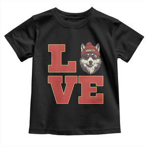 Midwest Wolf Football Pride Toddler T Shirt Game Day Gift TS12 Black Print Your Wear