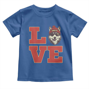 Midwest Wolf Football Pride Toddler T Shirt Game Day Gift TS12 Royal Blue Print Your Wear