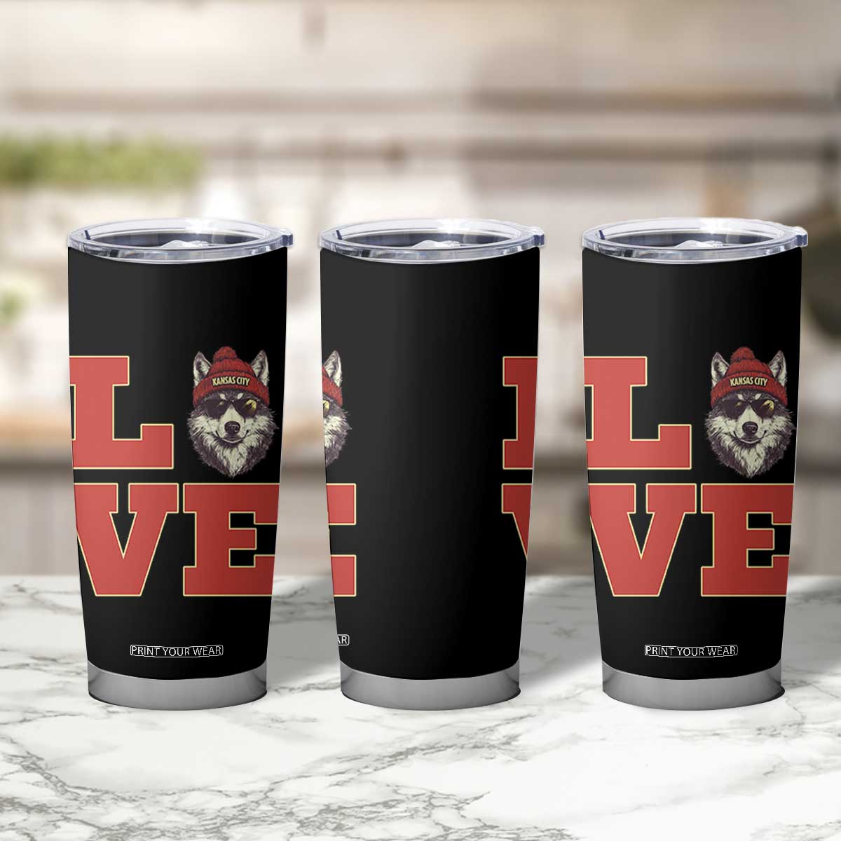 Midwest Wolf Football Pride Tumbler Cup Game Day Gift TS12 Print Your Wear