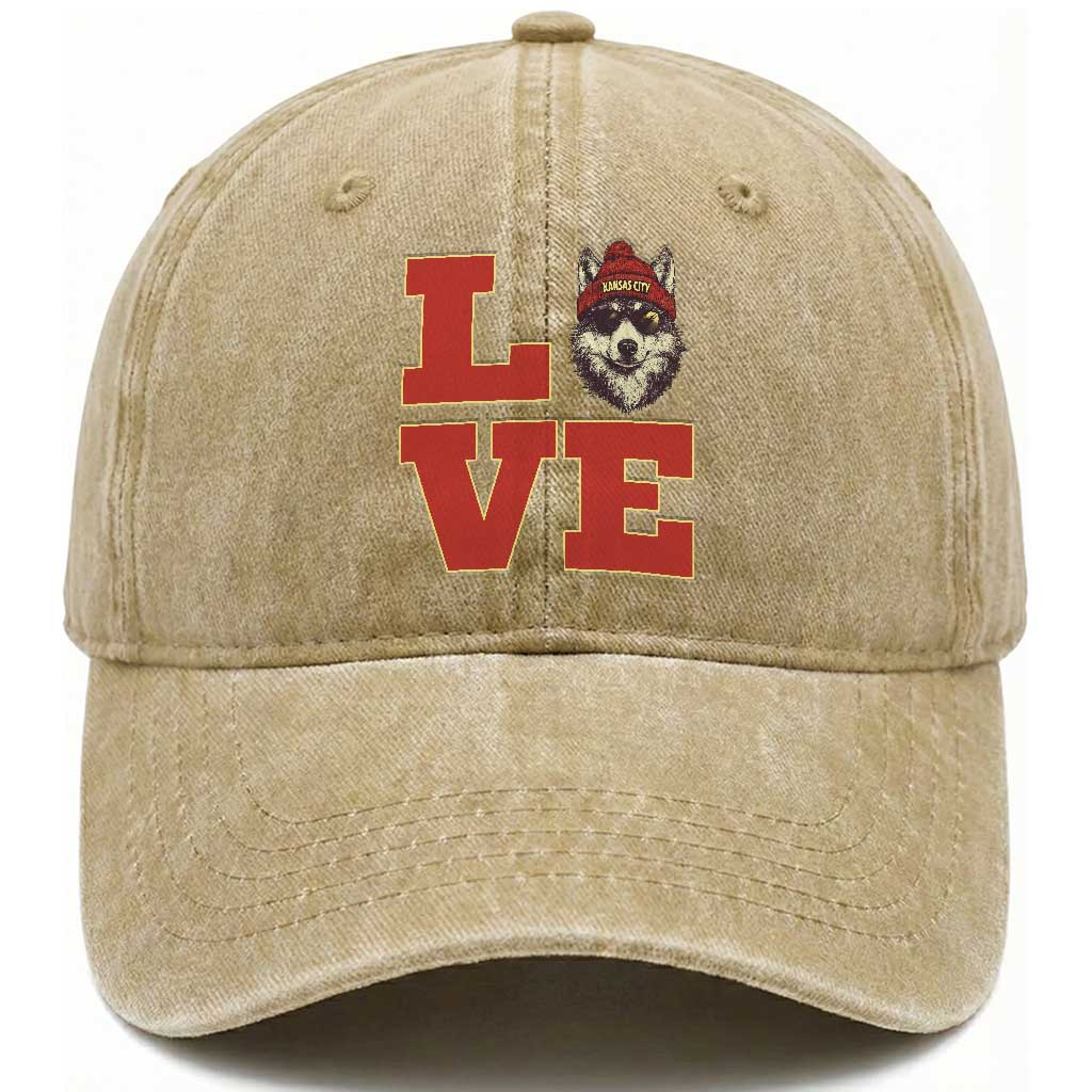 Midwest Wolf Football Pride Washed Cotton Baseball Cap Game Day Gift TS12 Print Your Wear