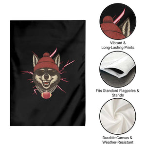 Howling Wolf Spirit For The Midwest Football Fan Garden Flag TS12 Print Your Wear