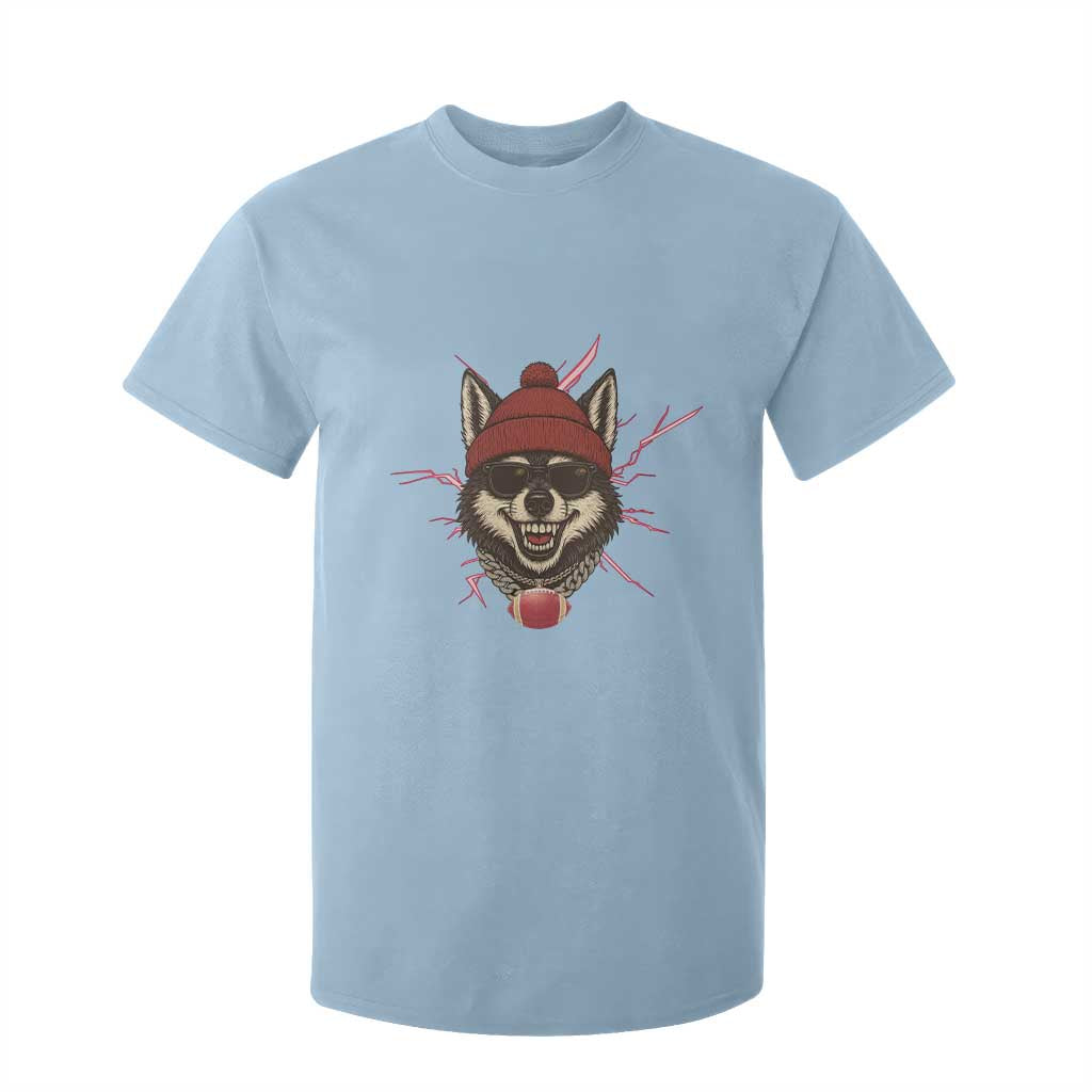 Howling Wolf Spirit For The Midwest Football Fan T Shirt For Kid TS12 Light Blue Print Your Wear