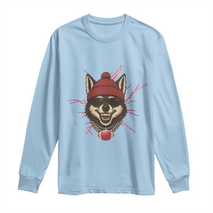 Howling Wolf Spirit For The Midwest Football Fan Long Sleeve Shirt TS12 Light Blue Print Your Wear