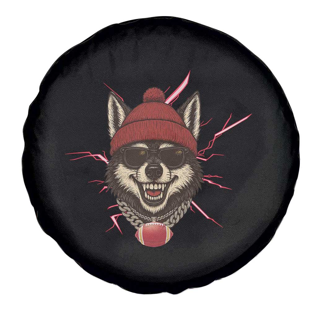 Howling Wolf Spirit For The Midwest Football Fan Spare Tire Cover TS12 Print Your Wear