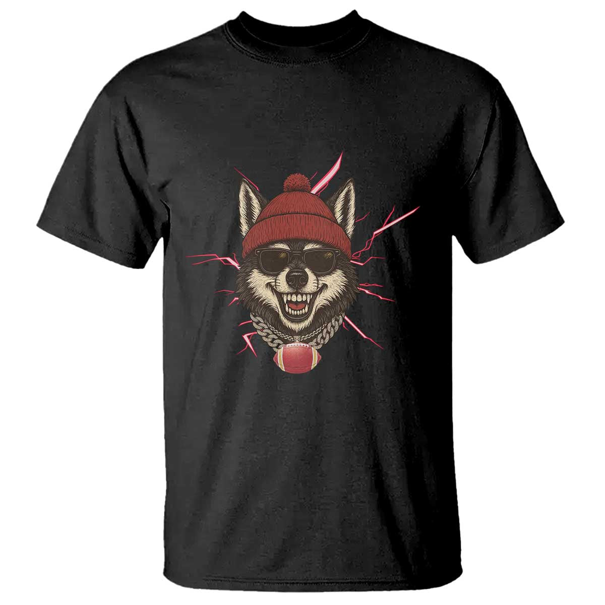 Howling Wolf Spirit For The Midwest Football Fan T Shirt TS12 Black Print Your Wear
