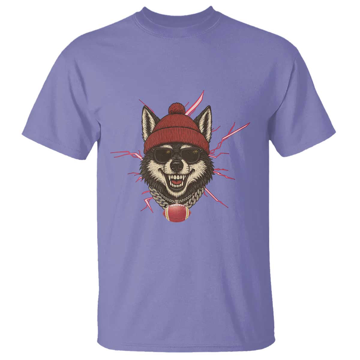 Howling Wolf Spirit For The Midwest Football Fan T Shirt TS12 Violet Print Your Wear