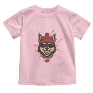 Howling Wolf Spirit For The Midwest Football Fan Toddler T Shirt TS12 Light Pink Print Your Wear