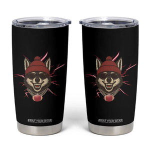 Howling Wolf Spirit For The Midwest Football Fan Tumbler Cup TS12 Black Print Your Wear