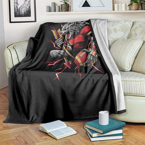 Midwest Wolf Spirit Throw Blanket American Football Fan Lifestyle TS12 Print Your Wear