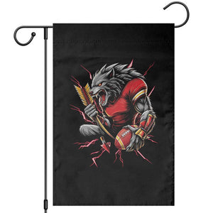 Midwest Wolf Spirit Garden Flag American Football Fan Lifestyle TS12 Black Print Your Wear