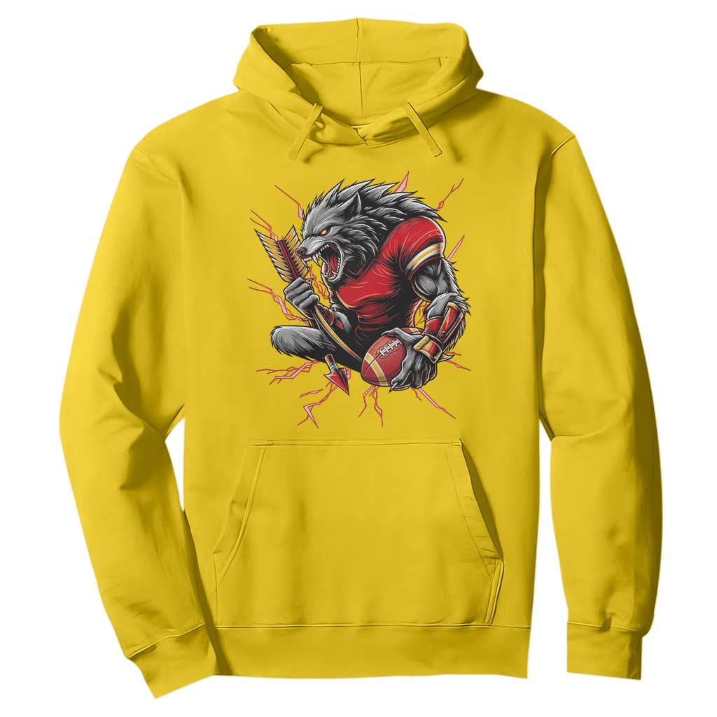 Midwest Wolf Spirit Hoodie American Football Fan Lifestyle TS12 Daisy Print Your Wear