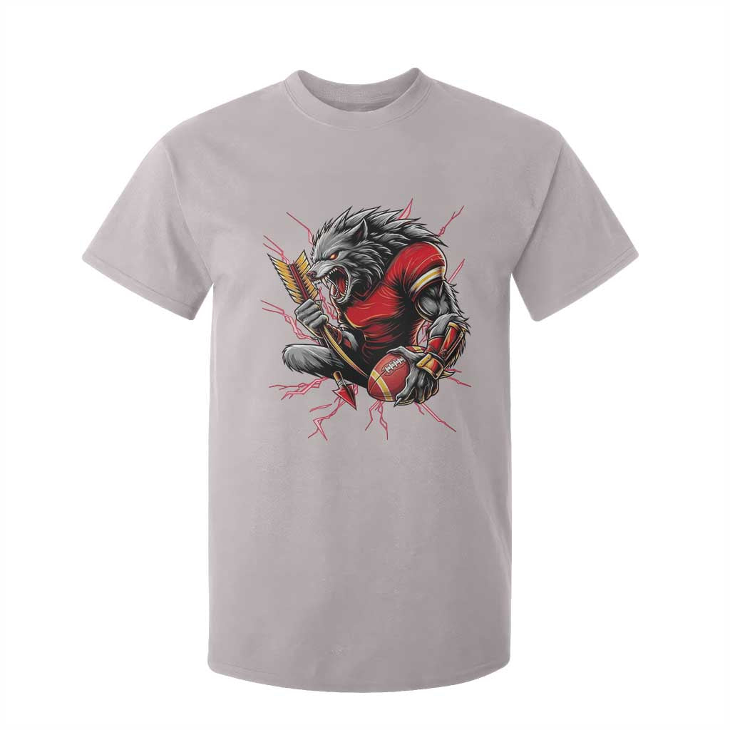 Midwest Wolf Spirit T Shirt For Kid American Football Fan Lifestyle TS12 Ice Gray Print Your Wear