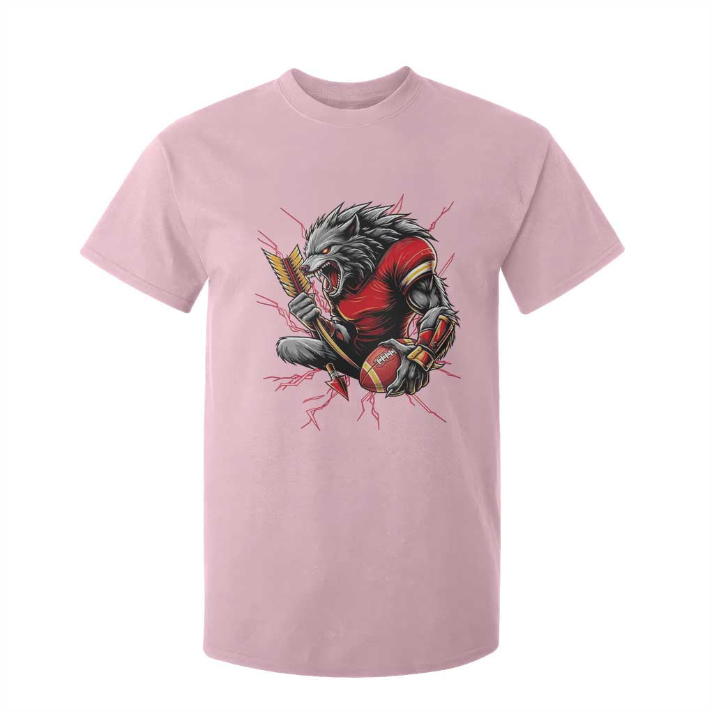 Midwest Wolf Spirit T Shirt For Kid American Football Fan Lifestyle TS12 Light Pink Print Your Wear