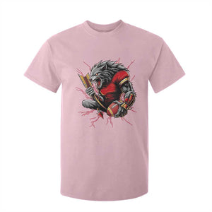 Midwest Wolf Spirit T Shirt For Kid American Football Fan Lifestyle TS12 Light Pink Print Your Wear