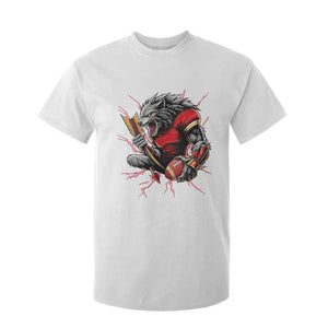 Midwest Wolf Spirit T Shirt For Kid American Football Fan Lifestyle TS12 White Print Your Wear