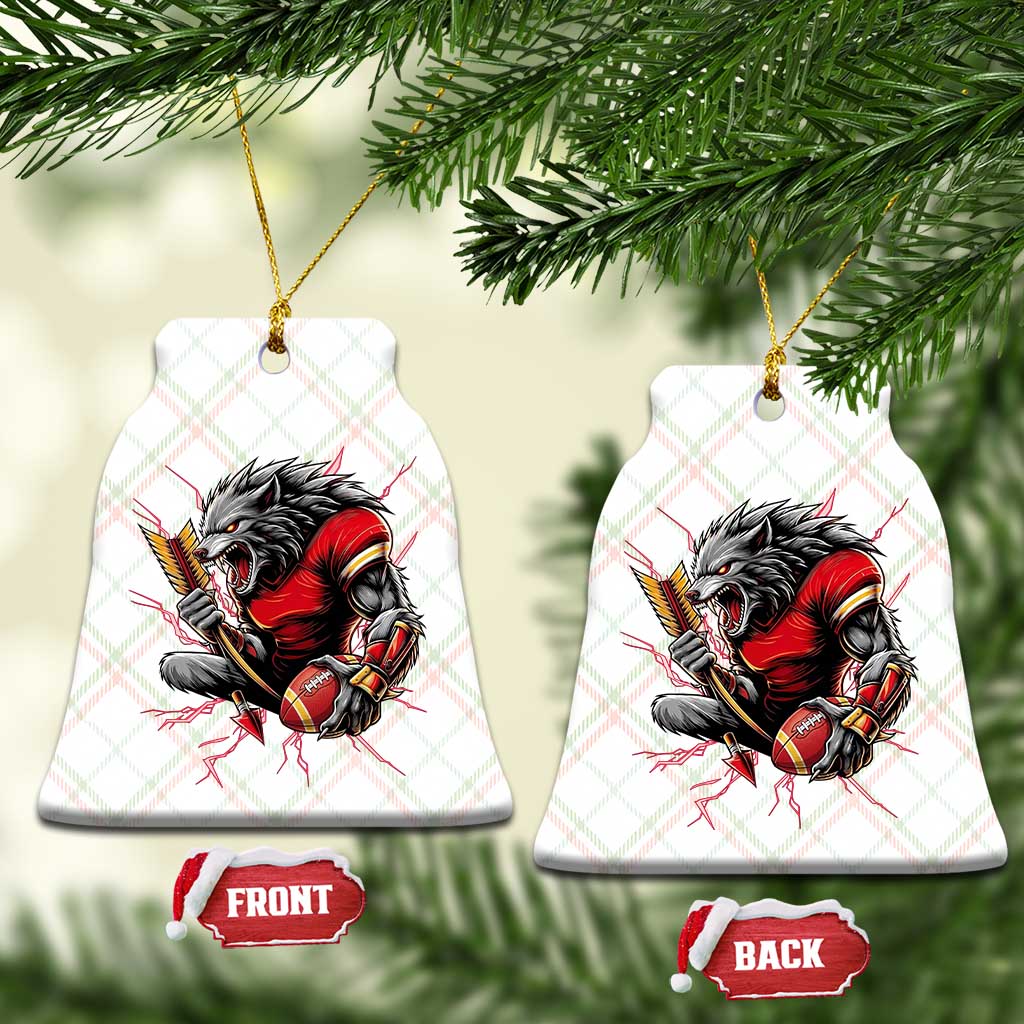 Midwest Wolf Spirit Ceramic Ornament American Football Fan Lifestyle TS12 Print Your Wear