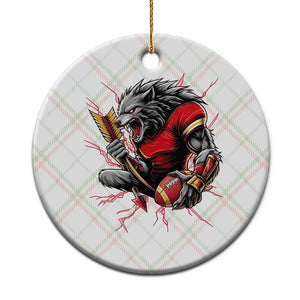 Midwest Wolf Spirit Ceramic Ornament American Football Fan Lifestyle TS12 1pc Christmas Plaid Print Your Wear