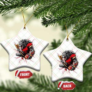 Midwest Wolf Spirit Ceramic Ornament American Football Fan Lifestyle TS12 Print Your Wear