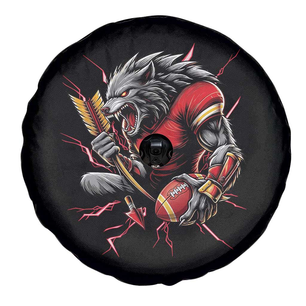 Midwest Wolf Spirit Spare Tire Cover American Football Fan Lifestyle TS12 Print Your Wear