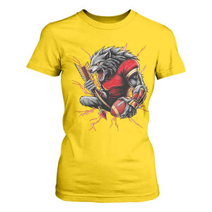 Midwest Wolf Spirit T Shirt For Women American Football Fan Lifestyle TS12 Daisy Print Your Wear