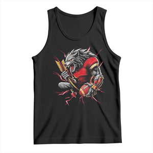 Midwest Wolf Spirit Tank Top American Football Fan Lifestyle TS12 Black Print Your Wear