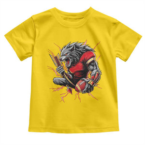 Midwest Wolf Spirit Toddler T Shirt American Football Fan Lifestyle TS12 Daisy Print Your Wear