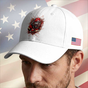 American Football Fan Wolf Spirit Baseball Cap Game Day Lifestyle TS12 Print Your Wear