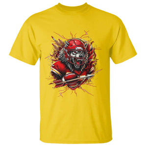 American Football Fan Wolf Spirit T Shirt Game Day Lifestyle TS12 Daisy Print Your Wear