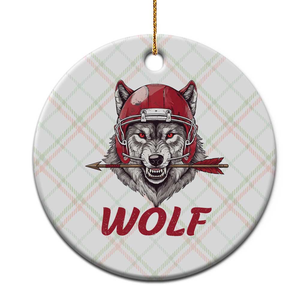 Midwest Game Day Lifestyle Ceramic Ornament Football Fan Gift TS12 1pc Christmas Plaid Print Your Wear