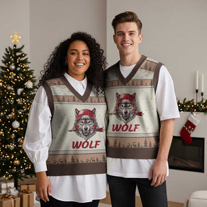 Midwest Game Day Lifestyle V-Neck Knit Sweater Vest Football Fan Gift TS12 Mocha Mousse Print Your Wear