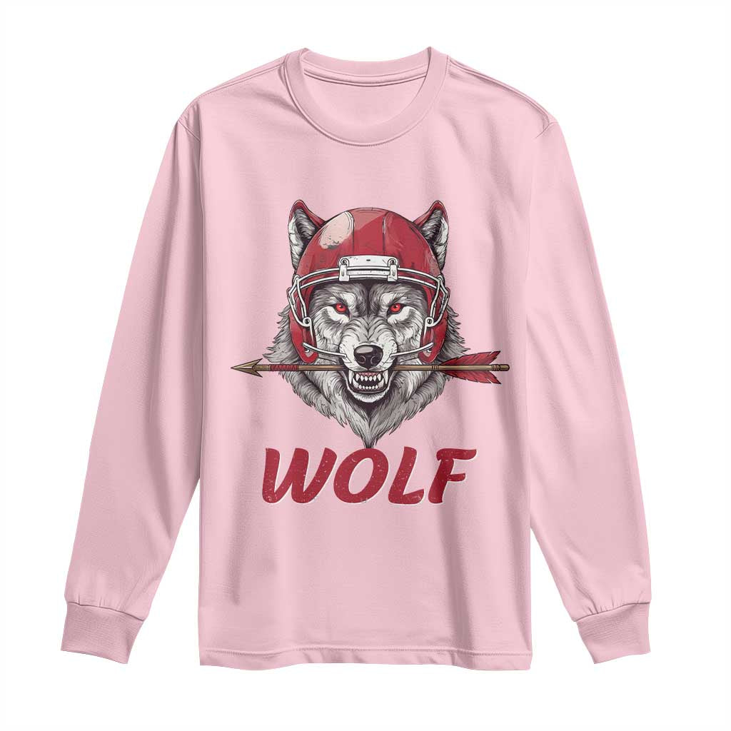 Midwest Game Day Lifestyle Long Sleeve Shirt Football Fan Gift TS12 Light Pink Print Your Wear